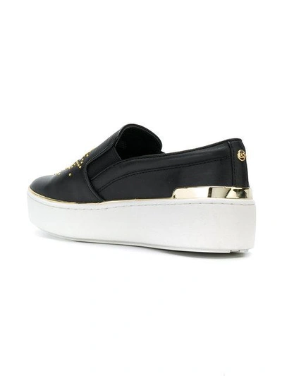 Shop Michael Michael Kors Tyson Slip-on Sneakers - Black
