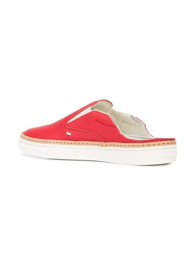 Shop Maison Margiela Slip-on Sneakers - Red