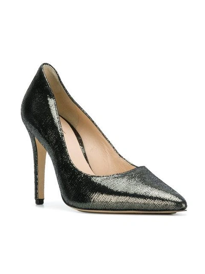 Shop Hogl Pointed Heeled Pumps In Metallic