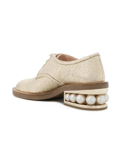 Shop Nicholas Kirkwood Casati Pearl Derby Shoes In Neutrals