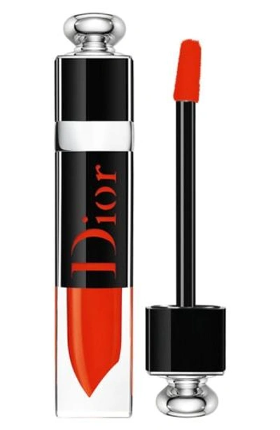 Shop Dior Addict Lacquer Plump Lip Ink - 648 On Fire / Neon