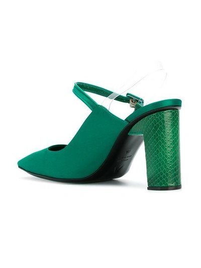 Shop Alyx Squared Toe Sandals In Green