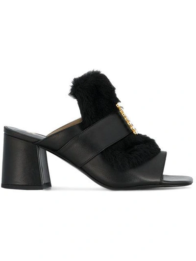 Shop Kalda Diamante Buckle Jones 80 Mules - Black