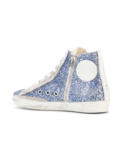 Shop Golden Goose Francy Hi-top Sneakers In Blue