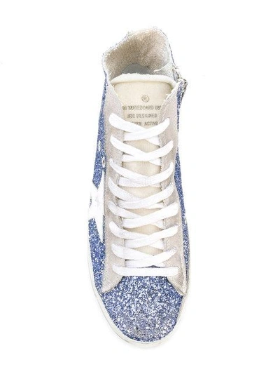 Shop Golden Goose Francy Hi-top Sneakers In Blue