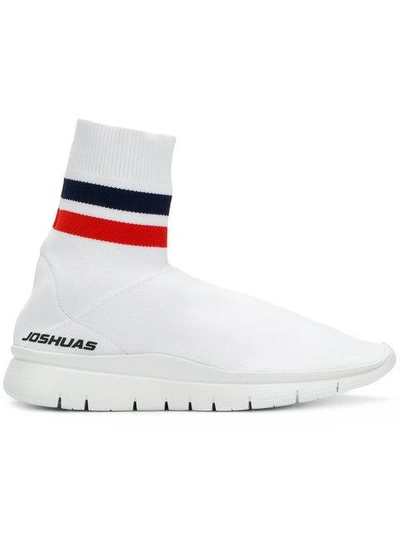 Shop Joshua Sanders Sock Sneakers In White