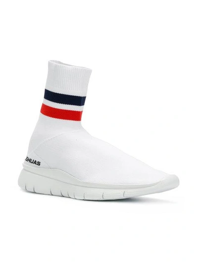 Shop Joshua Sanders Sock Sneakers In White