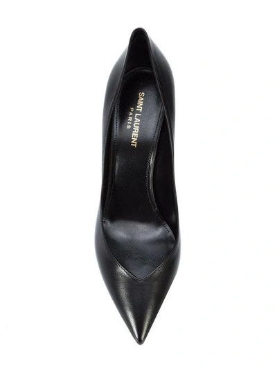 Shop Saint Laurent Era 85 Pumps In Black