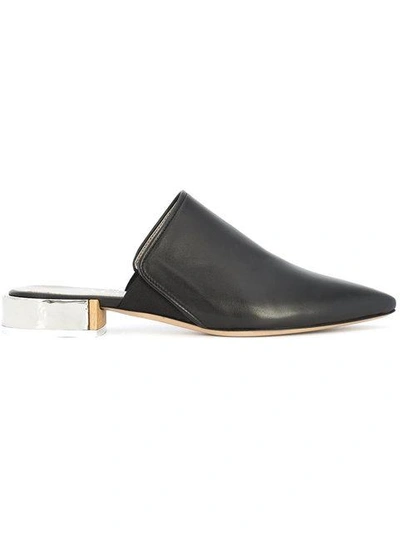 Shop Agl Attilio Giusti Leombruni Pointed-toe Mules In Black