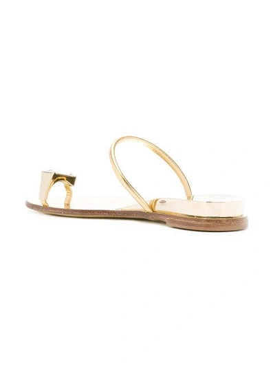 Shop Casadei Soraya Sandals - Metallic
