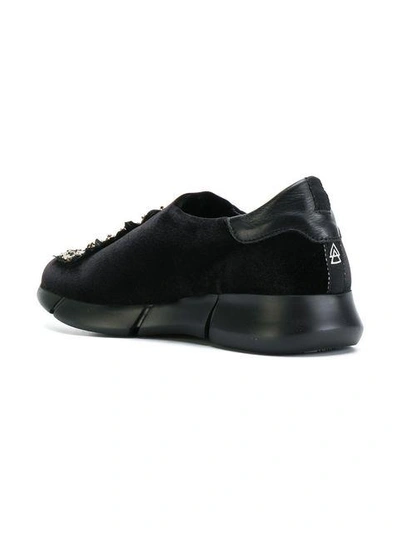 Shop Strategia Embellished Slip-on Sneakers In Black