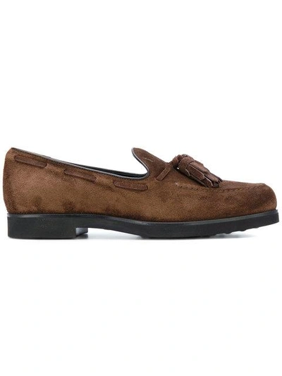 Tod's Classic Loafers In Brown