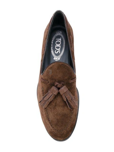 Tod's Classic Loafers In Brown