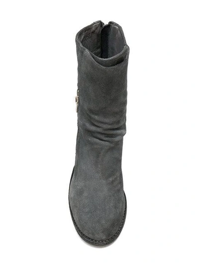 Shop Officine Creative Varda Boots In Grey