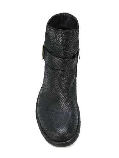 Shop Officine Creative Legrand Buckle Boots - Black