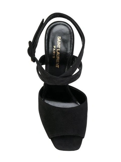 Shop Saint Laurent Farrah Sandals - Black