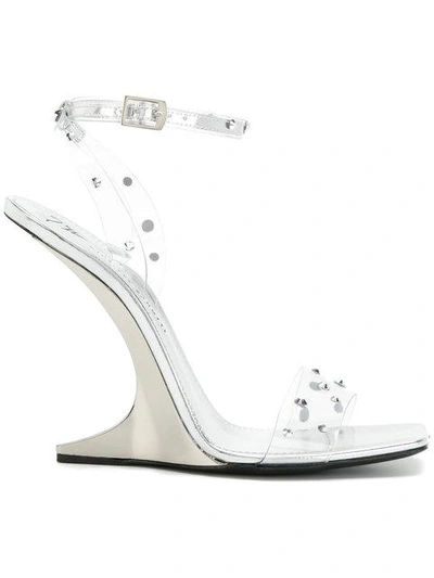 Shop Giuseppe Zanotti Design Picard Shining Sandals - Metallic