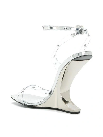 Shop Giuseppe Zanotti Design Picard Shining Sandals - Metallic