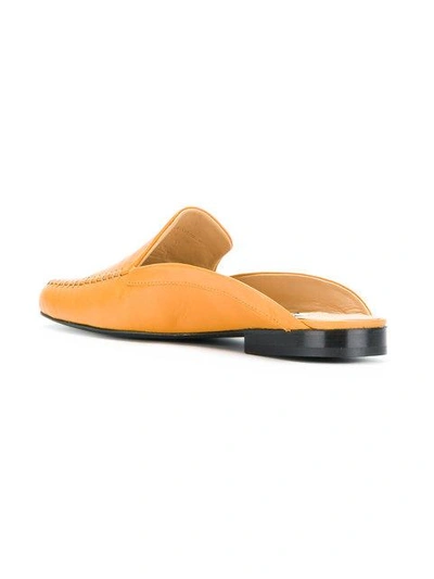 Shop Aalto Low Heel Slippers In Yellow