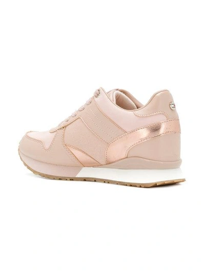 Shop Tommy Hilfiger Rhinestone Embellished Sneakers In Pink
