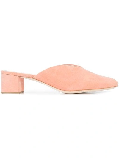 Shop Loeffler Randall Lulu Mules - Pink & Purple