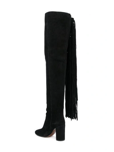 Qaisha fringed over-the-knee boots