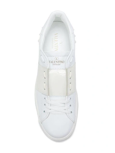 Shop Valentino Garavani 'open' Sneakers In White