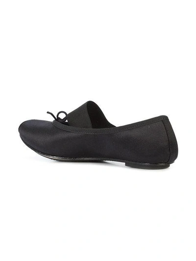 Shop Repetto Strap Ballerinas In Black