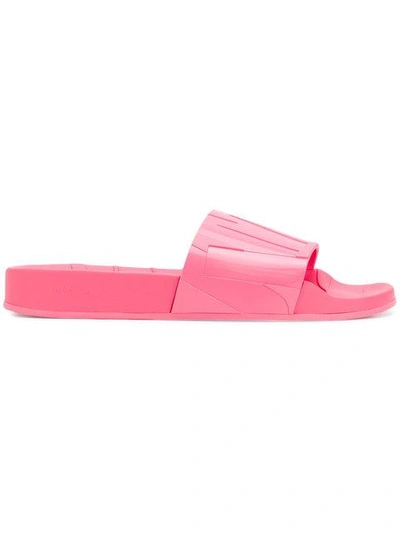 Shop Jimmy Choo Rey Slides In Pink