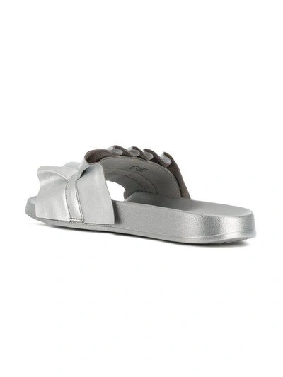 Shop Michael Michael Kors Bella Sport Slider Sandals In Metallic