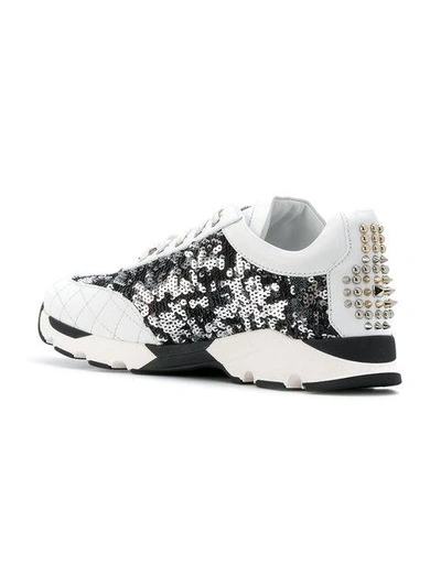 Shop Philipp Plein Bryan Sneakers In White