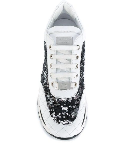 Shop Philipp Plein Bryan Sneakers In White