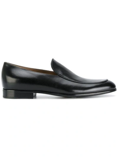 Shop Gianvito Rossi Marcello Loafers In Black