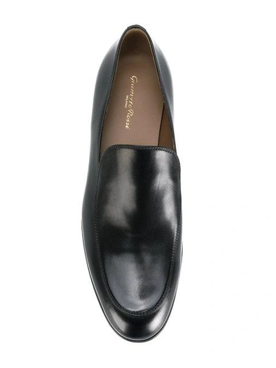 Shop Gianvito Rossi Marcello Loafers In Black