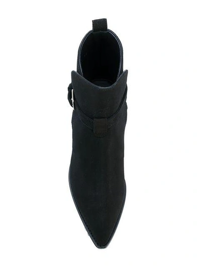Shop Saint Laurent Theo 40 Ankle Boots In Black
