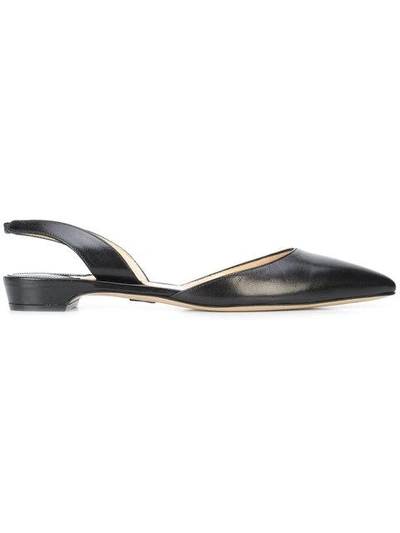 Shop Paul Andrew Slingback Ballerinas - Black