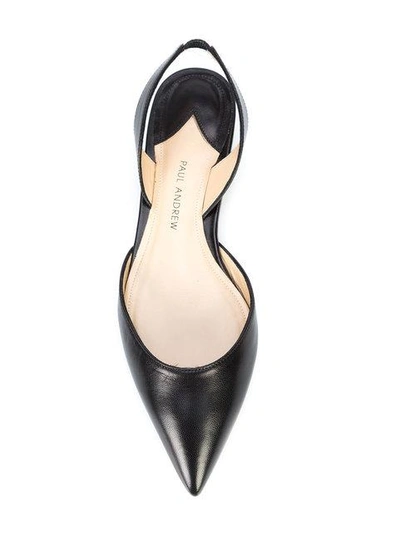 Shop Paul Andrew Slingback Ballerinas - Black