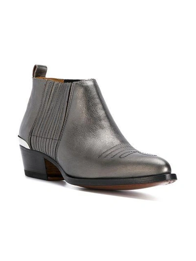 Shop Buttero Western Style Boots - Grey