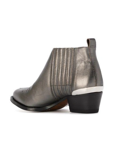 Shop Buttero Western Style Boots - Grey