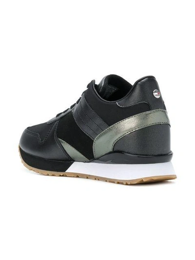Shop Tommy Hilfiger Rhinestone Embellished Sneakers - Black