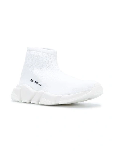 Shop Balenciaga Speed Sneakers - White