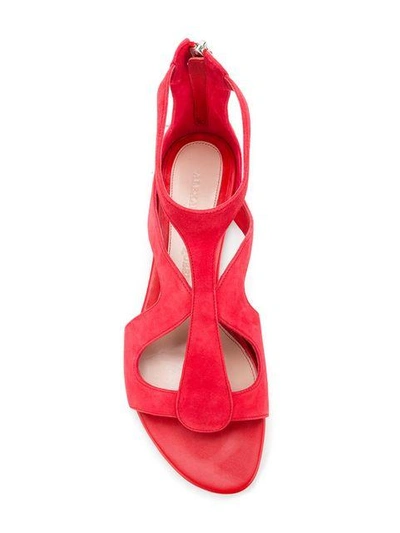 Shop Alexander Mcqueen Strappy Sandals In Red