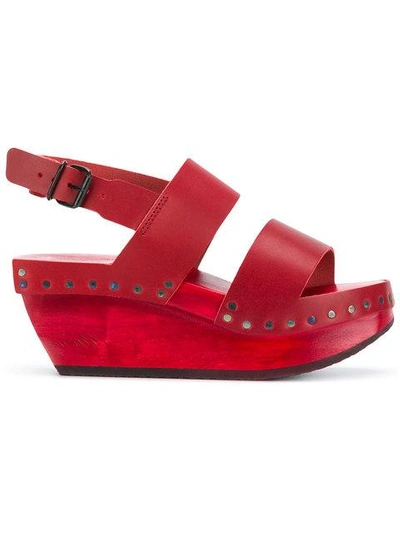 Shop Trippen Classic Sling In Red