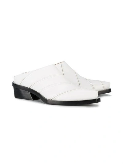 Shop Proenza Schouler Slip-on Pointed Mules - White