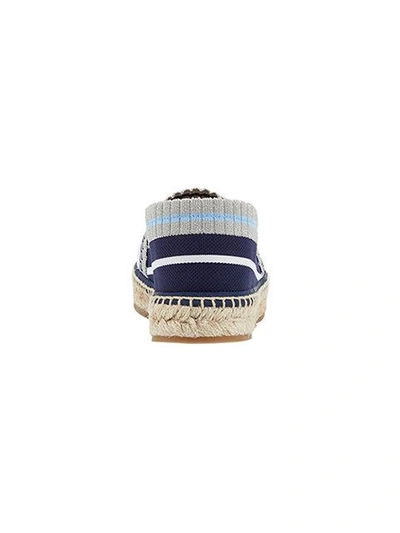 Shop Fendi Striped Espadrilles - Multicolour