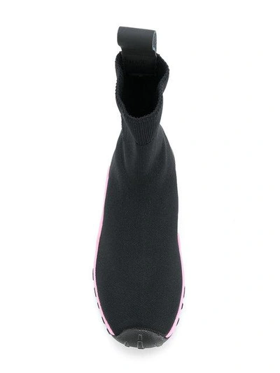 Shop Marcelo Burlon County Of Milan Flyknit Boots In Black