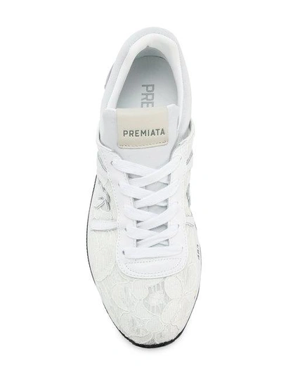 Shop White Premiata Liz Sneakers In White