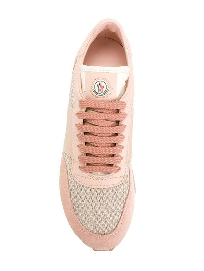 Shop Moncler Louise Sneakers In Pink
