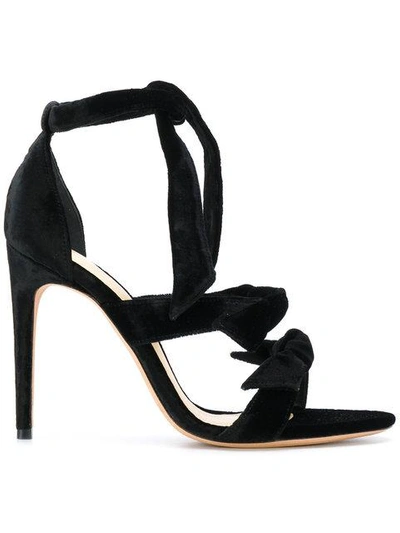 Shop Alexandre Birman Tie Front Heeled Sandals - Black