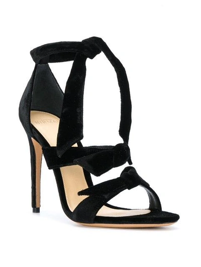 Shop Alexandre Birman Tie Front Heeled Sandals - Black